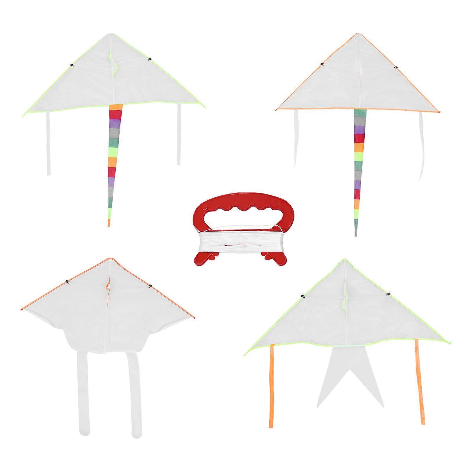 Outdoor Activity White Kite DIY Making Kit 16Sets Polyester