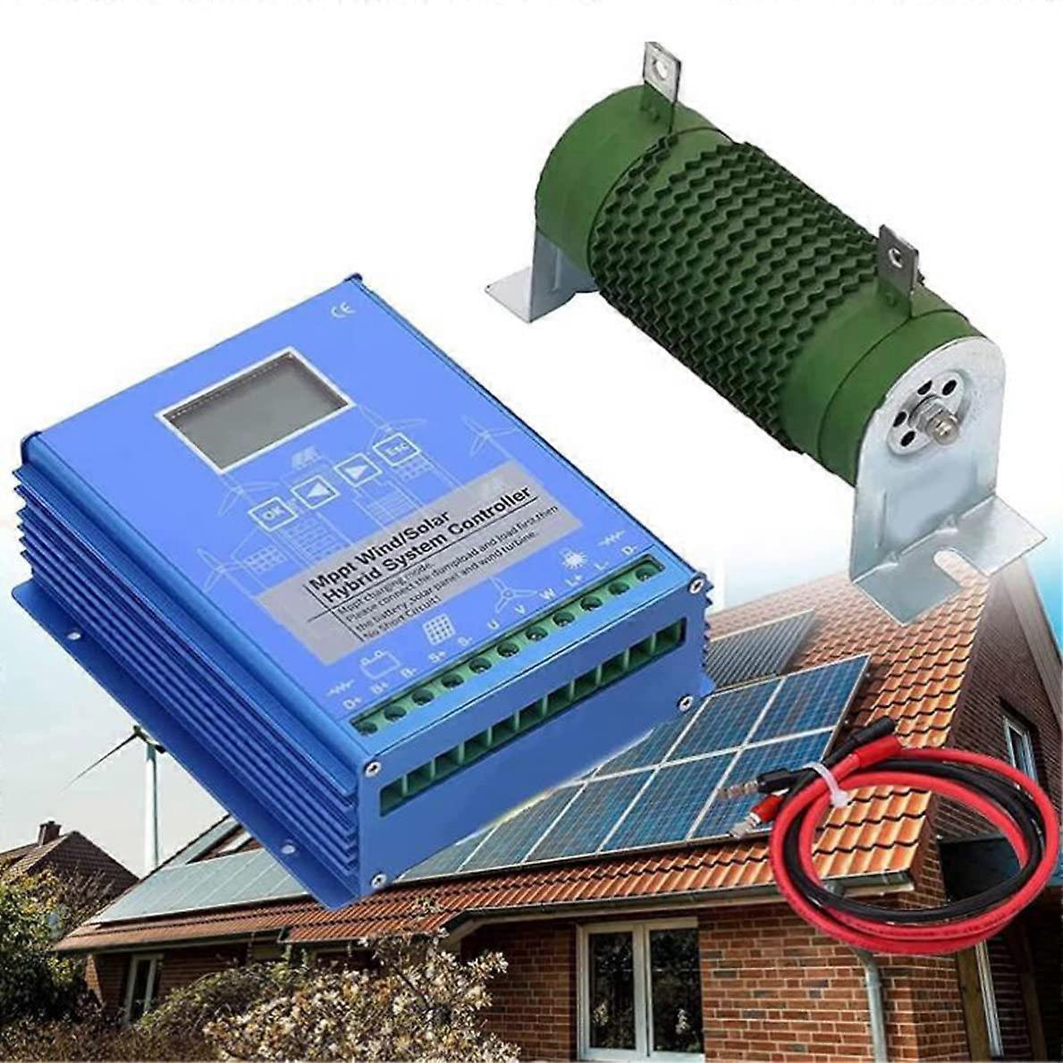 Wind Solar Hybrid MPPT Charge Controller 5000W 24V LCD Display  Efficiency Stable Output