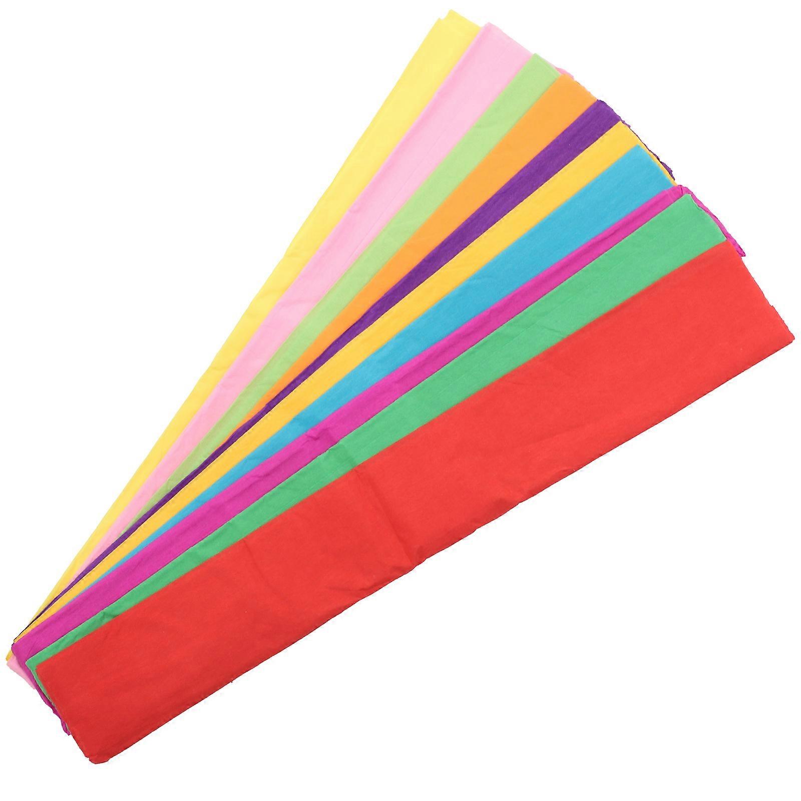 Assorted Color DIY Paper Flower Wrapper for Handcraft Use 60 Sheets Pack