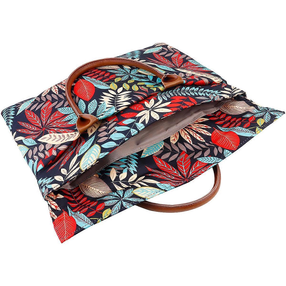 Laptop Handbag Computer Bag for Storage Leaves Notebook Design