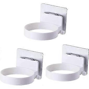 SHVY-3PCS Suporte de Parede para Secador de Cabelo, Suporte de Montagem, Prateleira Autoadesiva com Ventosa para Secador de Cabelo (Branco)