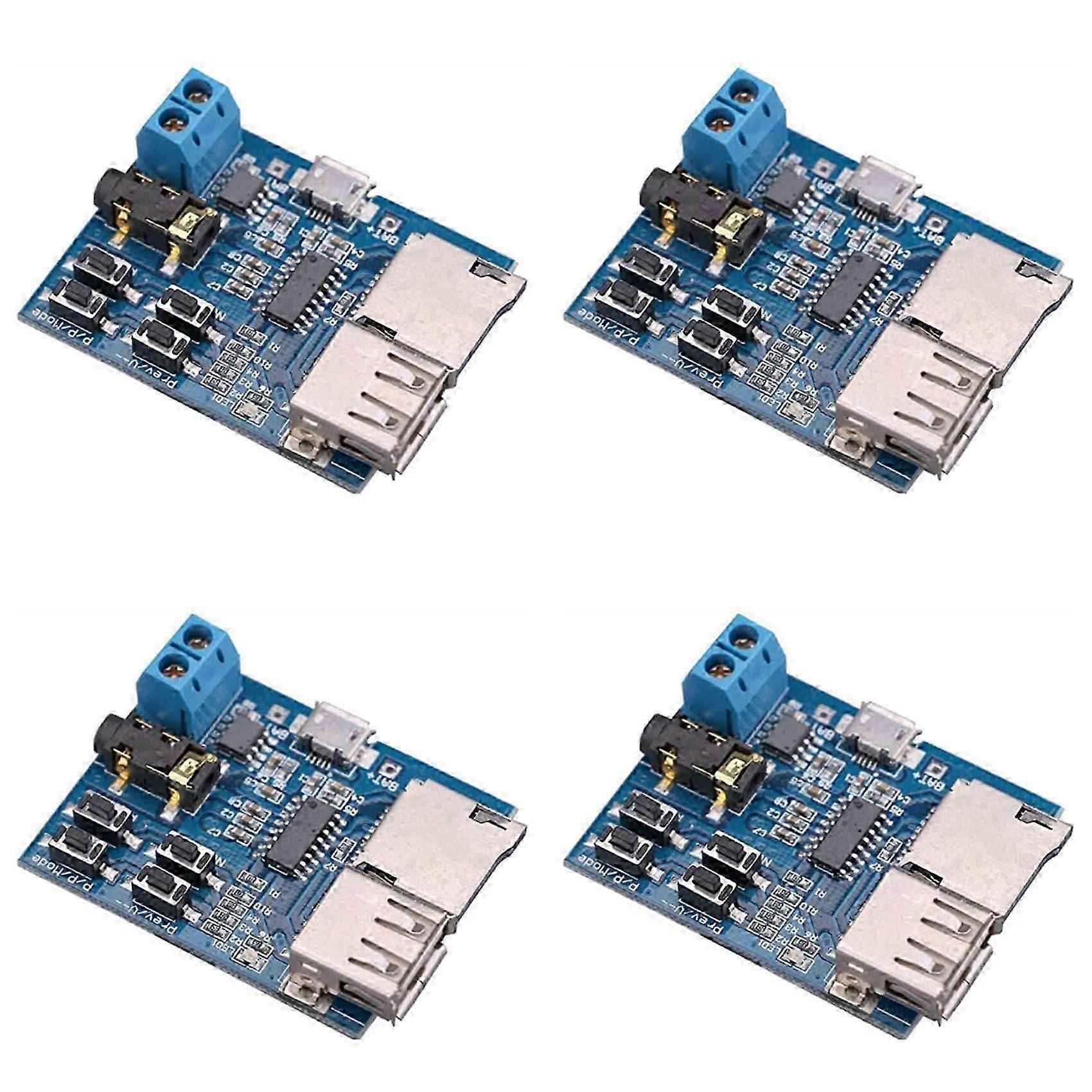 4X Mp3 Lossless Decoding Board Mp3 Decoder Module TF Card U Disk Decoding Player Comes with Power Amplifier