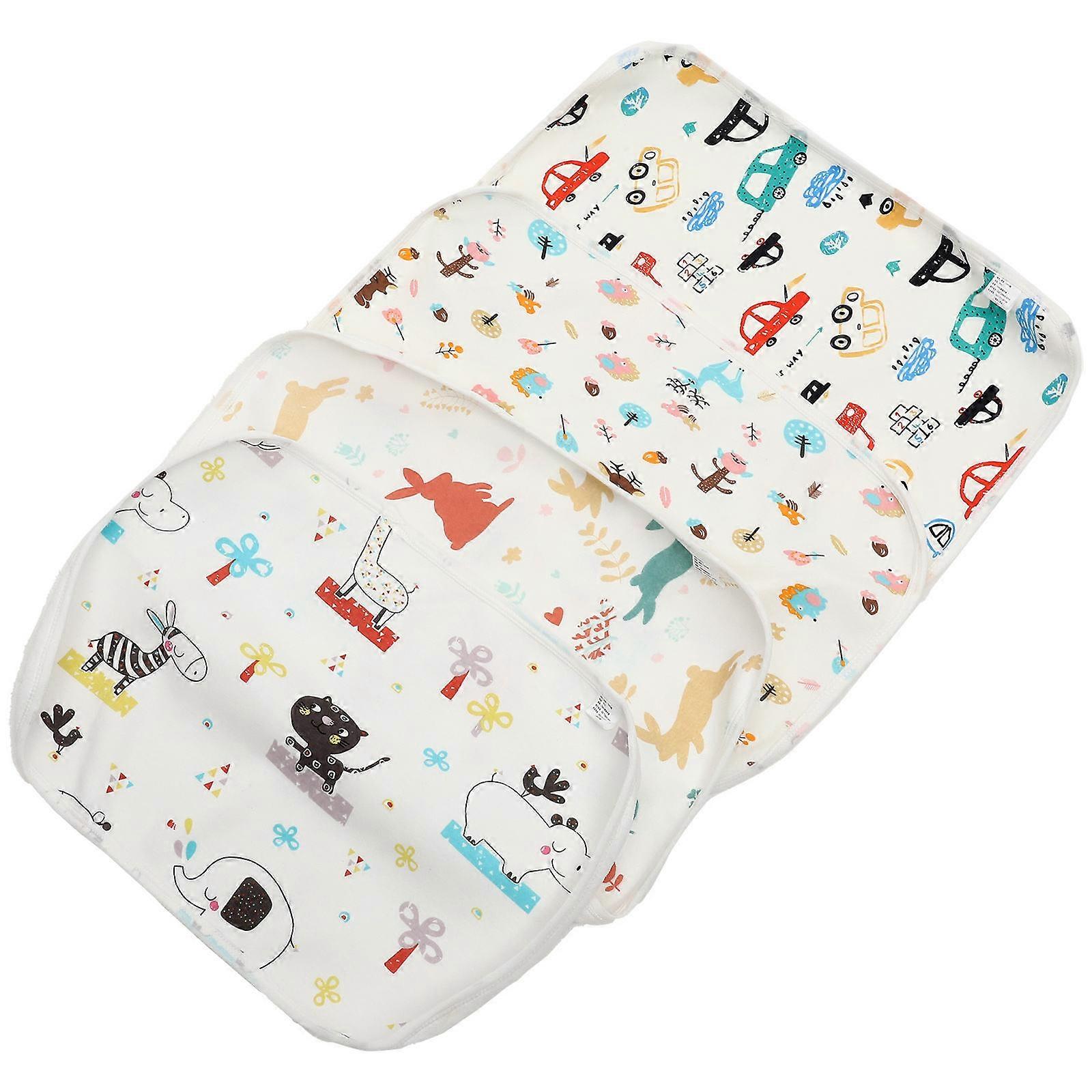Baby Diaper Changing Pad Cotton Material Function 4Pcs Waterproof Design