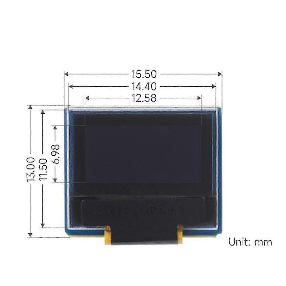 0.49 Inches Oled Module 64x32 Resolution I2C Communication