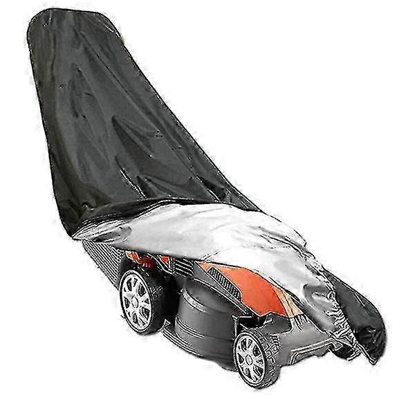 Draw String Lawn Mower Protector Cover with Storage - Durable and Waterproof