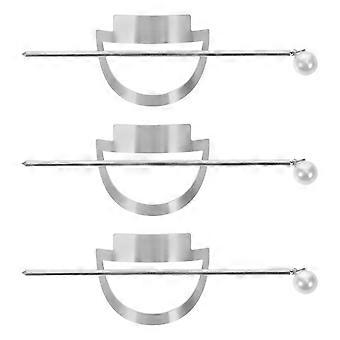 3-delige haarspeldset: minimalistische haaraccessoires - holle legering knotspeld voor festivals en dagelijkse opsteekkapsels