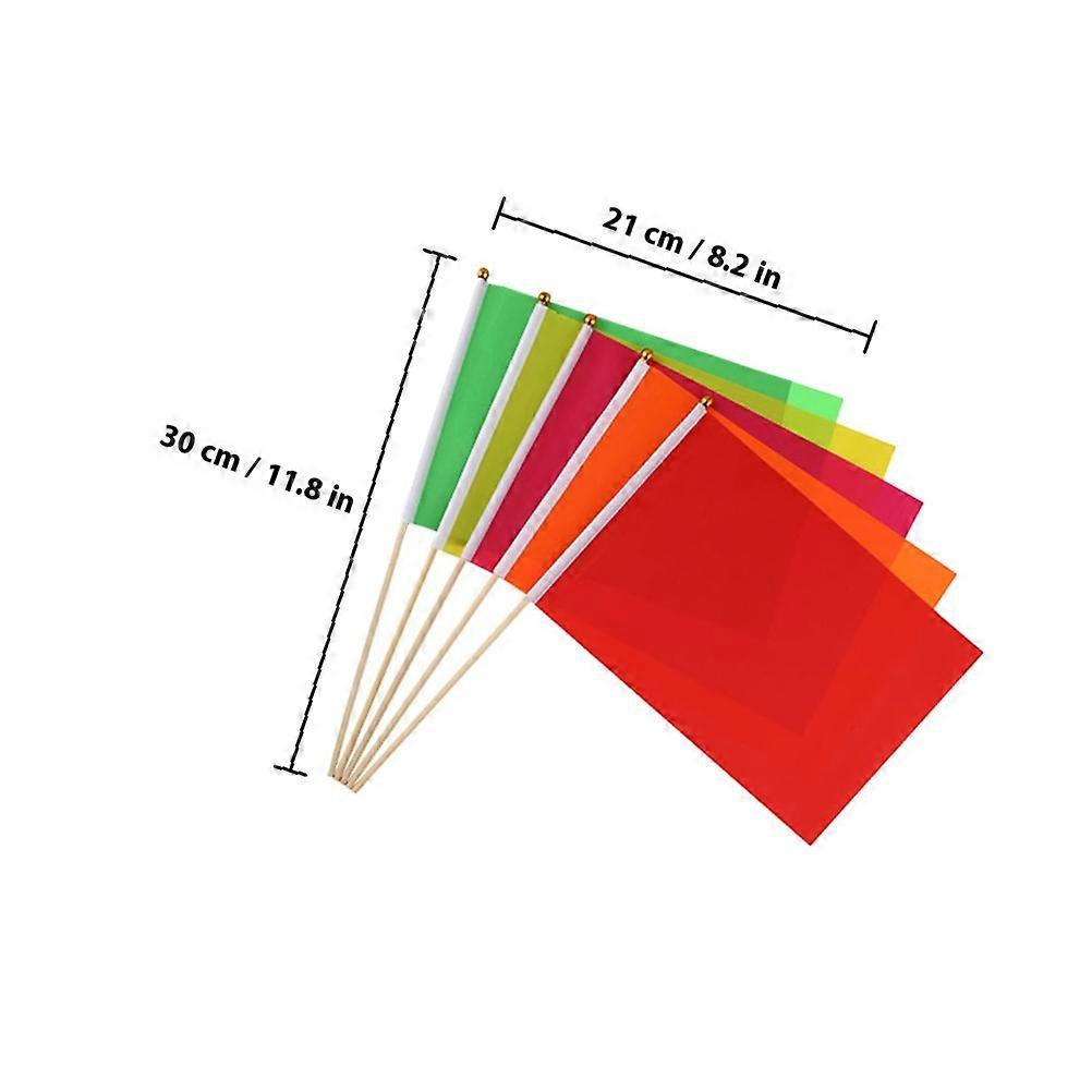 10Pcs Marker Flags Construction Marking Flags Yard Flags Marker Lawn Flags Marker