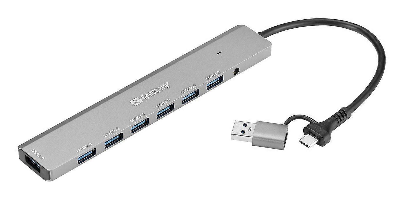 USB-C/A til 7x USB 3.0 hub