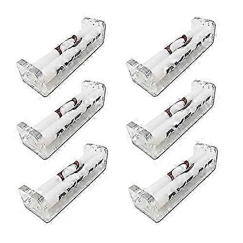 6 Pcs Cigarette Roller Plastic Cigarette Rolling Machine Manual Rolling Machine for Making Cigarettes