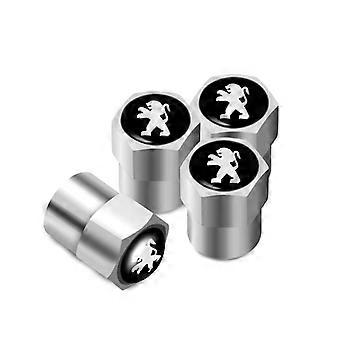 4Pcs Metal Tire Valve Caps Car Tyre Air Stems Cover For Peugeot 206 207 208 307 308 3008 407 508 5008 2008 106 107 205 301 4008 shry