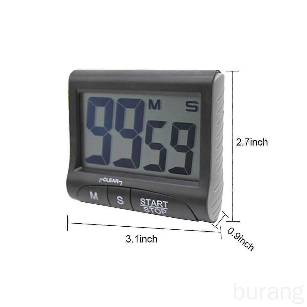 LCD digital kitchen with large digital timer countdown alarm clock and electronic cooking/baking timer.