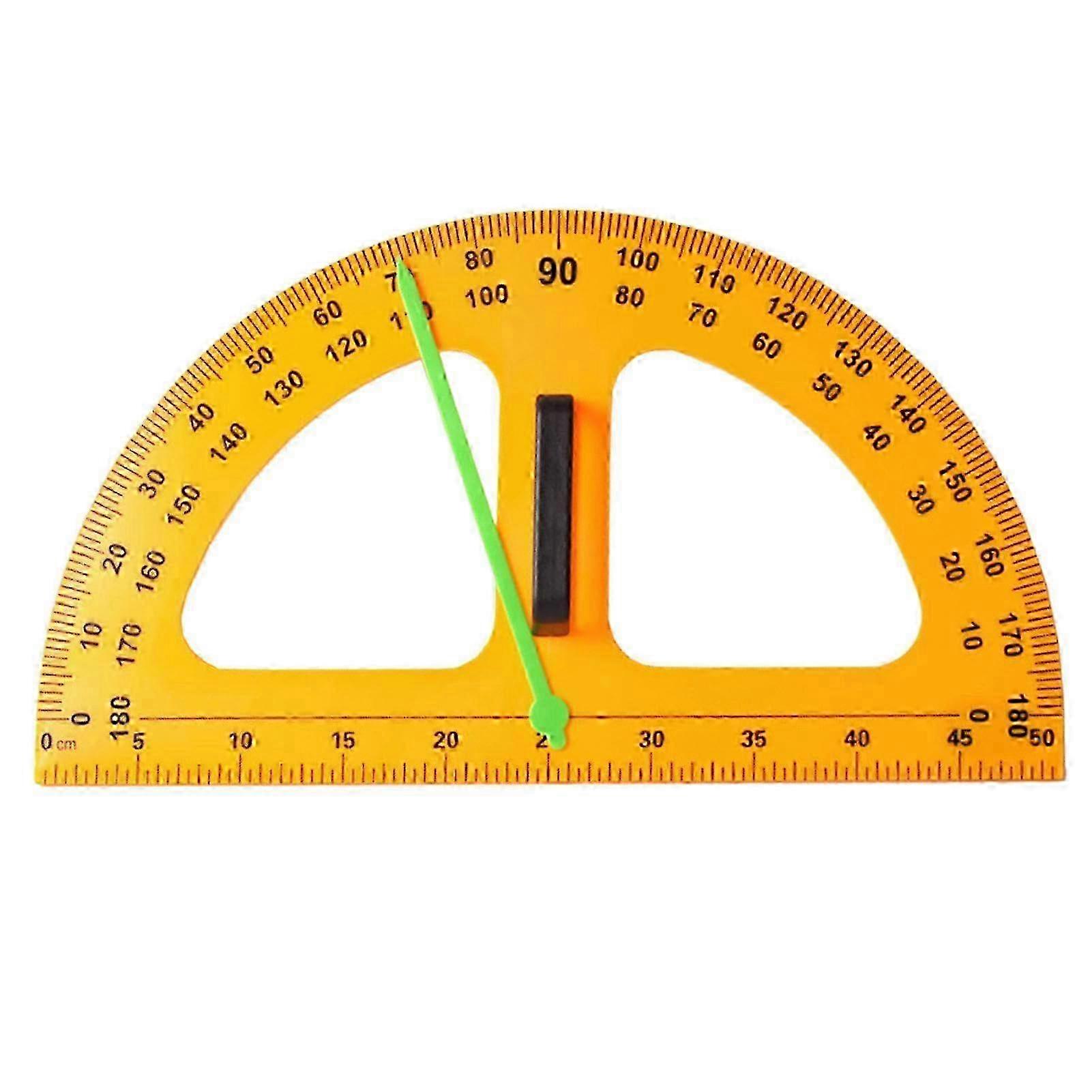 Giant Teacher Protractor Large Digital Design Math Teaching Chart Protractor Magnetic 50 Cm Pointer 2025