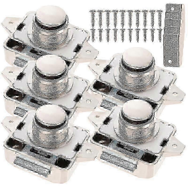 5pcs Push Button Latch Catch Push Button Lock Cupboard Door Push Button Lock YaloP042500340