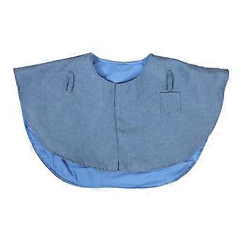 Schultertuch für Papageientraining | Kratzfestes Schulterpolster | Wiederverwendbares Cape zum Schutz vor Papageienkrallen und -kot | Blau | 22,4 x 13,4 cm