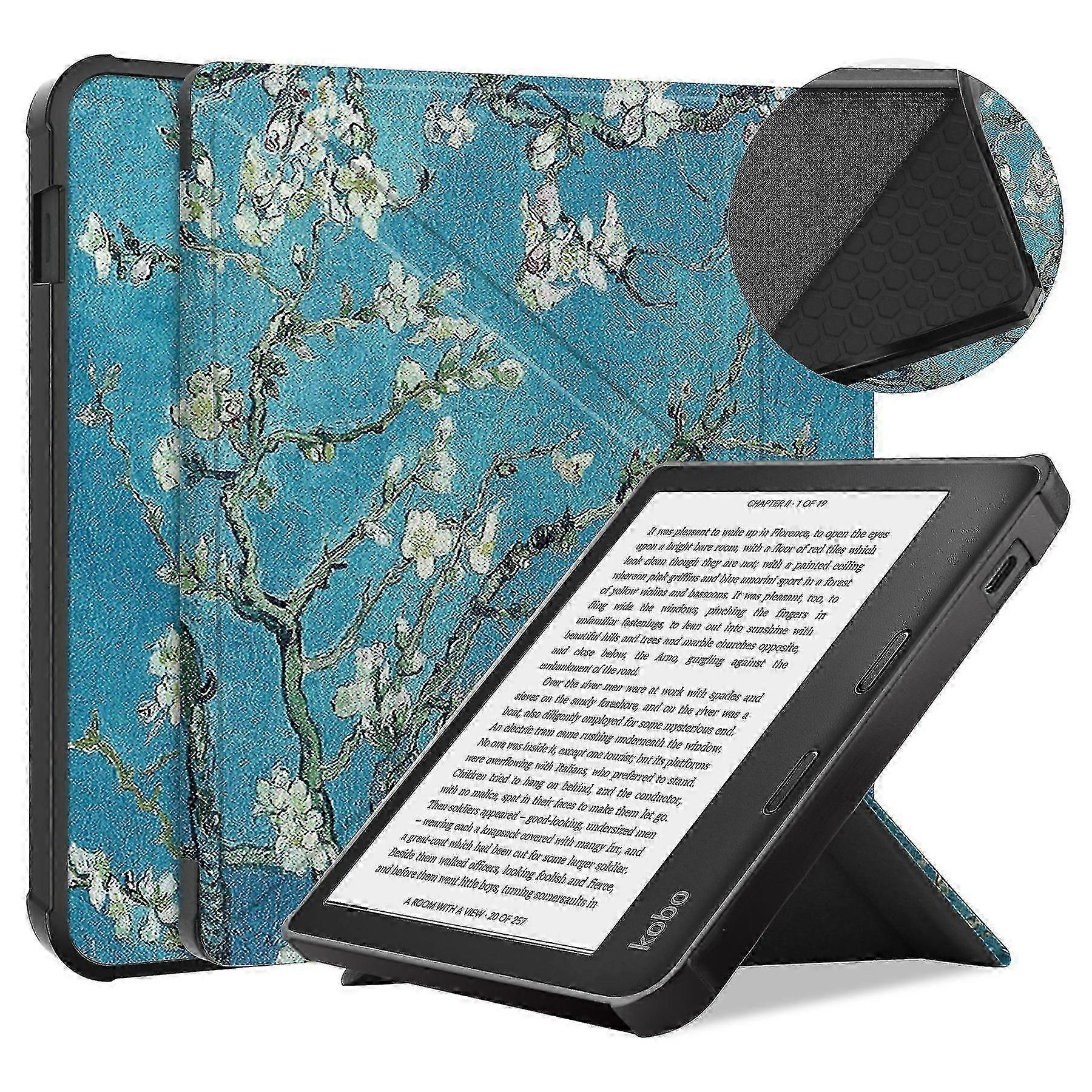 Case Compatible With Kobo Libra 2 - Book Style Pu Leather E-reader Cover Folio Case