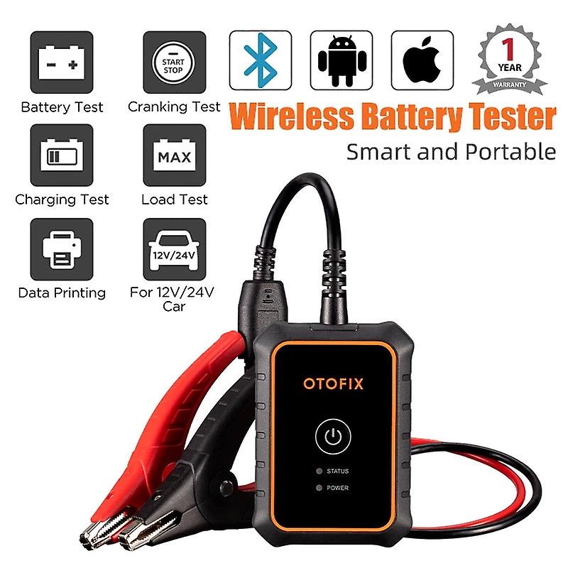 Power By Autel Otofix Bt1 Lite Car Diagnostic Tool Obd2 Scanner Diagnostic Tool Battery Test Car Battery Tester Tool Obd2 Tester