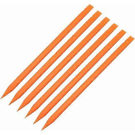 6 Pcs Plastic Pry Tools for iPhone Screen Repair Electronic Components, Orange