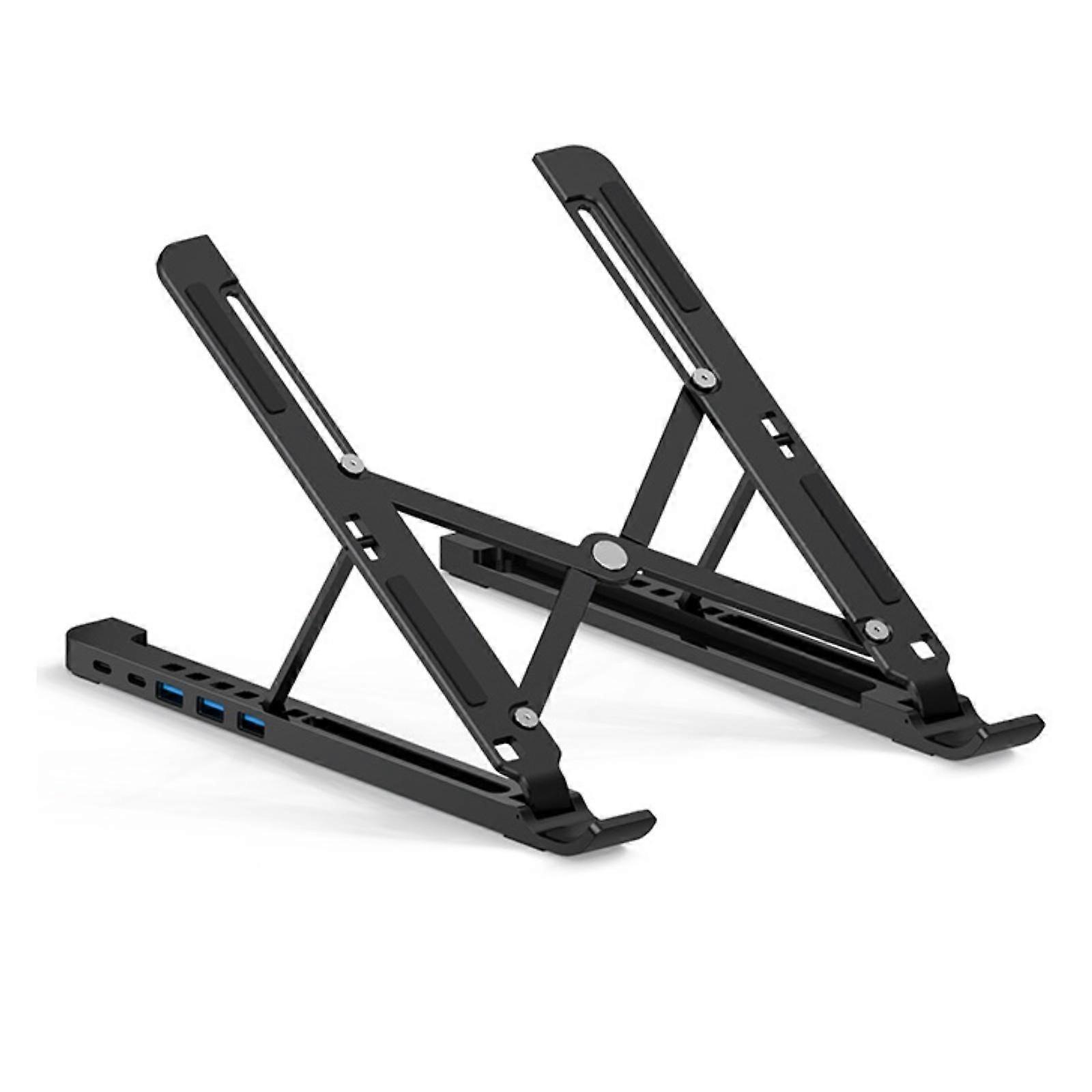Laptop Stand with Docking Station Compact Computer Holder Lightweight for Desk
