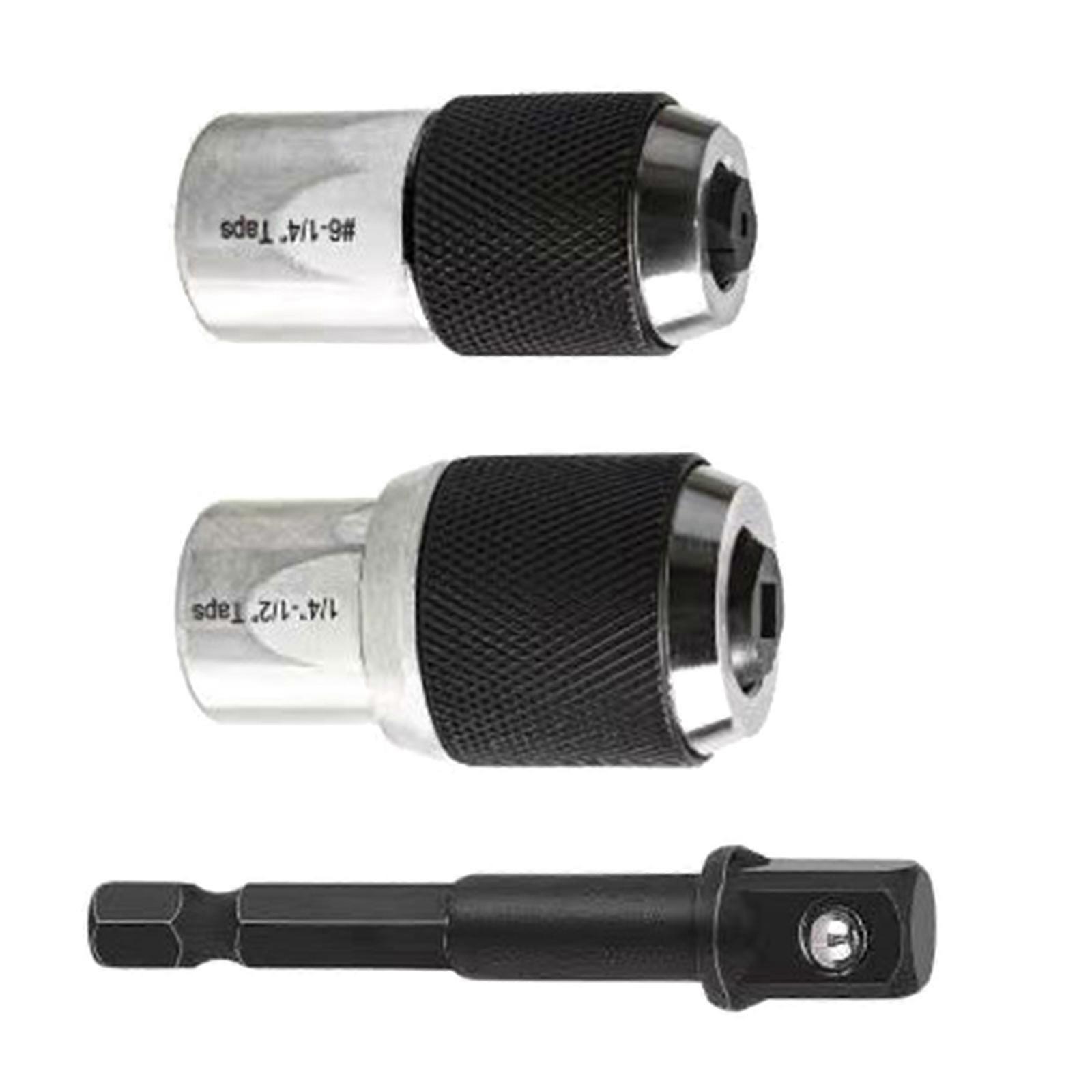 Workshop Tap Socket Screw Extraction Tool Fit for Tapping Reaming Thread Refining with 3/8" Socket Adapter Maintenance Multicolor