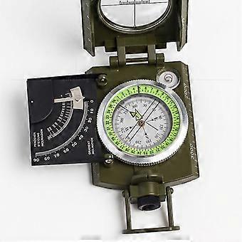 Multifunctioneel militair waarnemingsnavigatiekompas met inclinometer | Slagvast en waterdicht kompas voor wandelen, kamperen