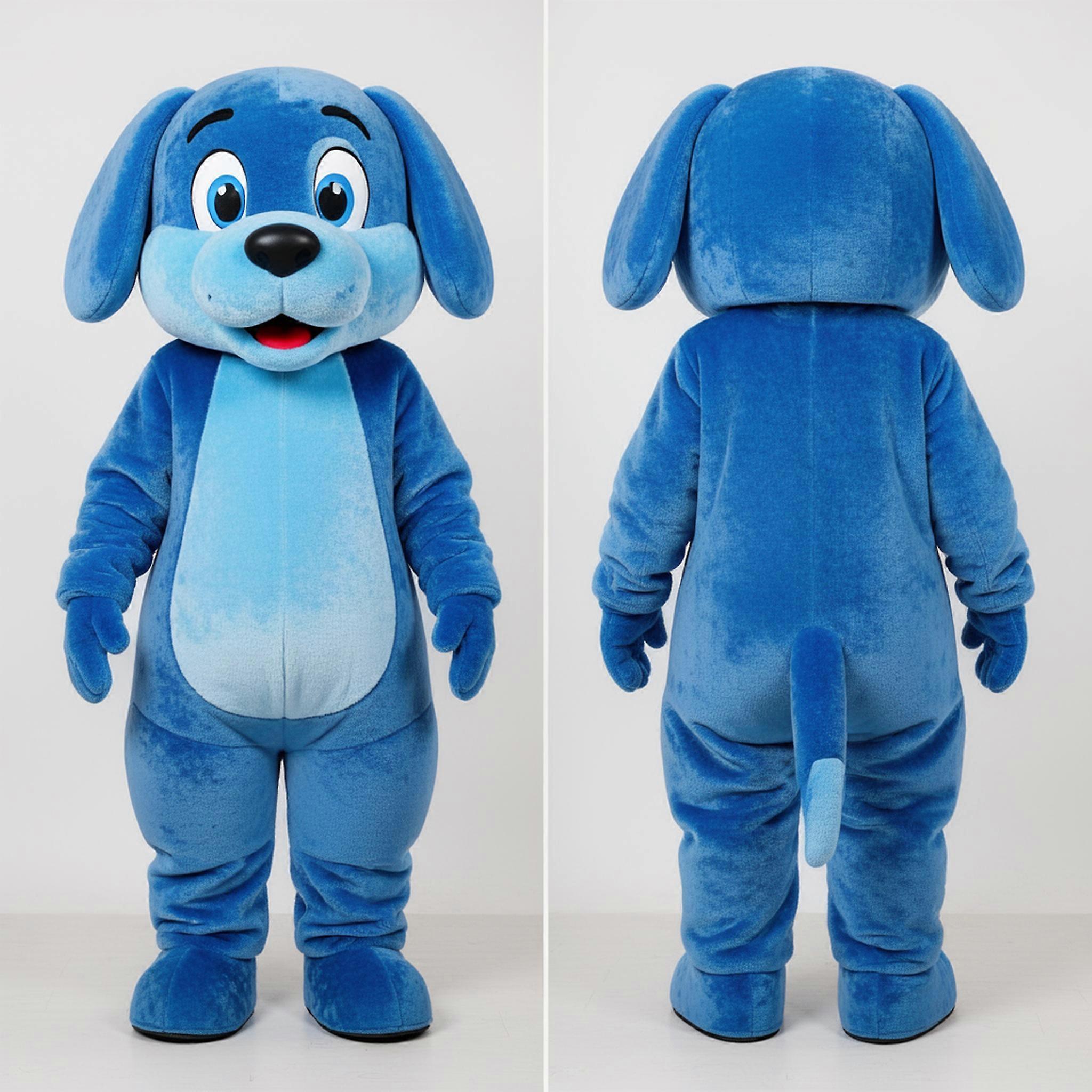 MASTICOT Blue Playful Dog Mascot