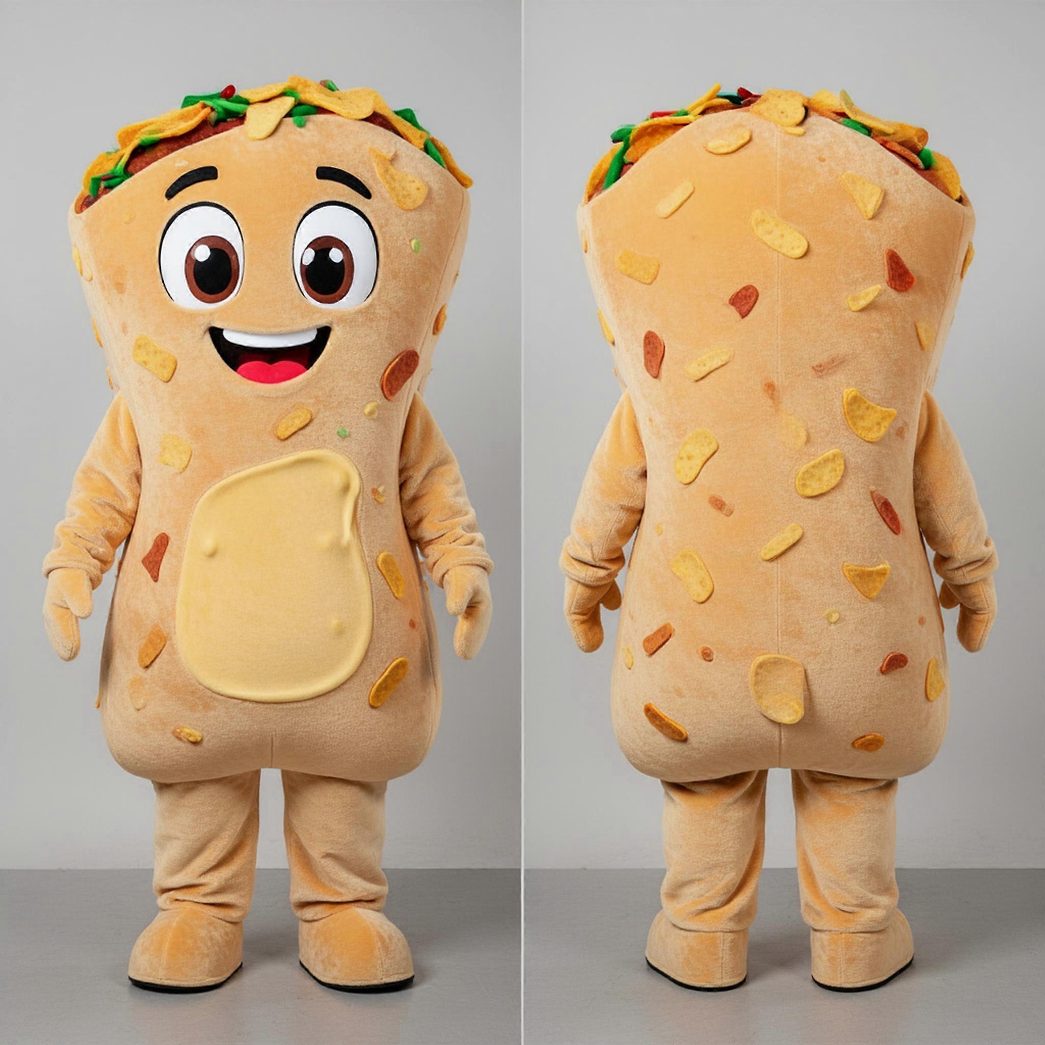 MASTICOT Beige Cheerful Nachos Mascot