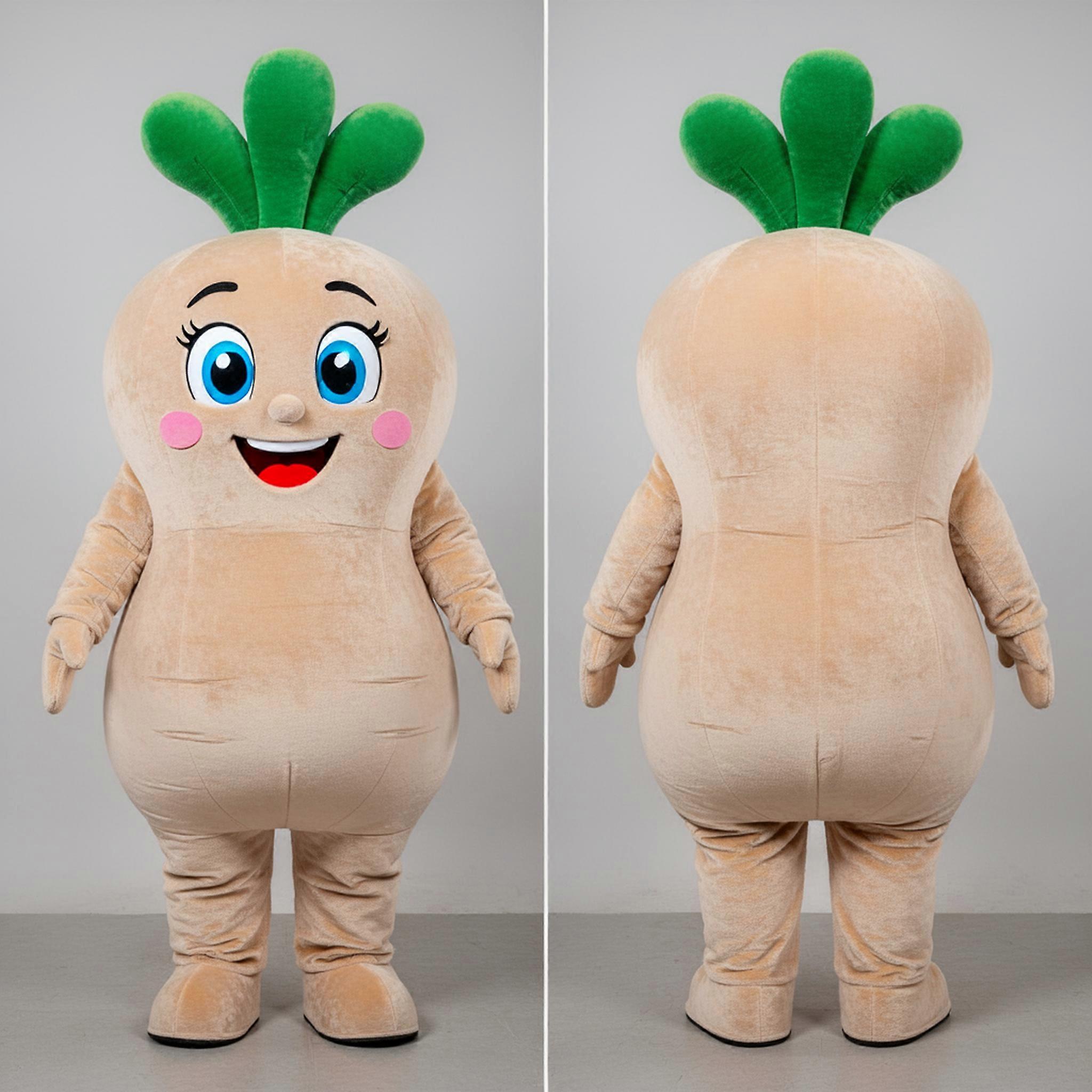 MASTICOT Beige Plush Radish Mascot