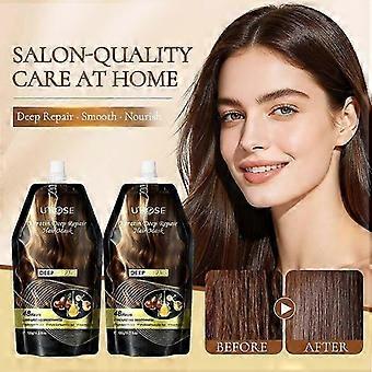 Keratin Deep Repair Hair Mask, Smoothing Hair Conditioner For Dry Frizzy Hair, Nourishing Treatment For Damaged Hair