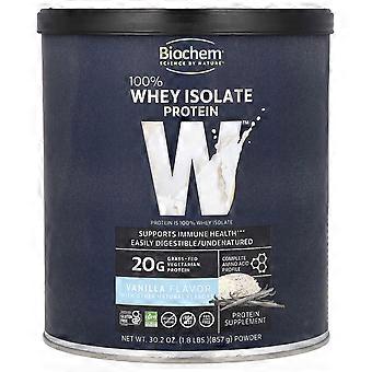 Biochem, 100% Molkenproteinisolat-Pulver, Vanille, 857 g (1,8 lbs)