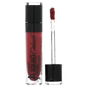 4 batons líquidos "MegaLast" da marca "Wet n Wild", cor "957A Behind The Bleachers", acabamento matte, com 0,21 oz (6 g) cada.