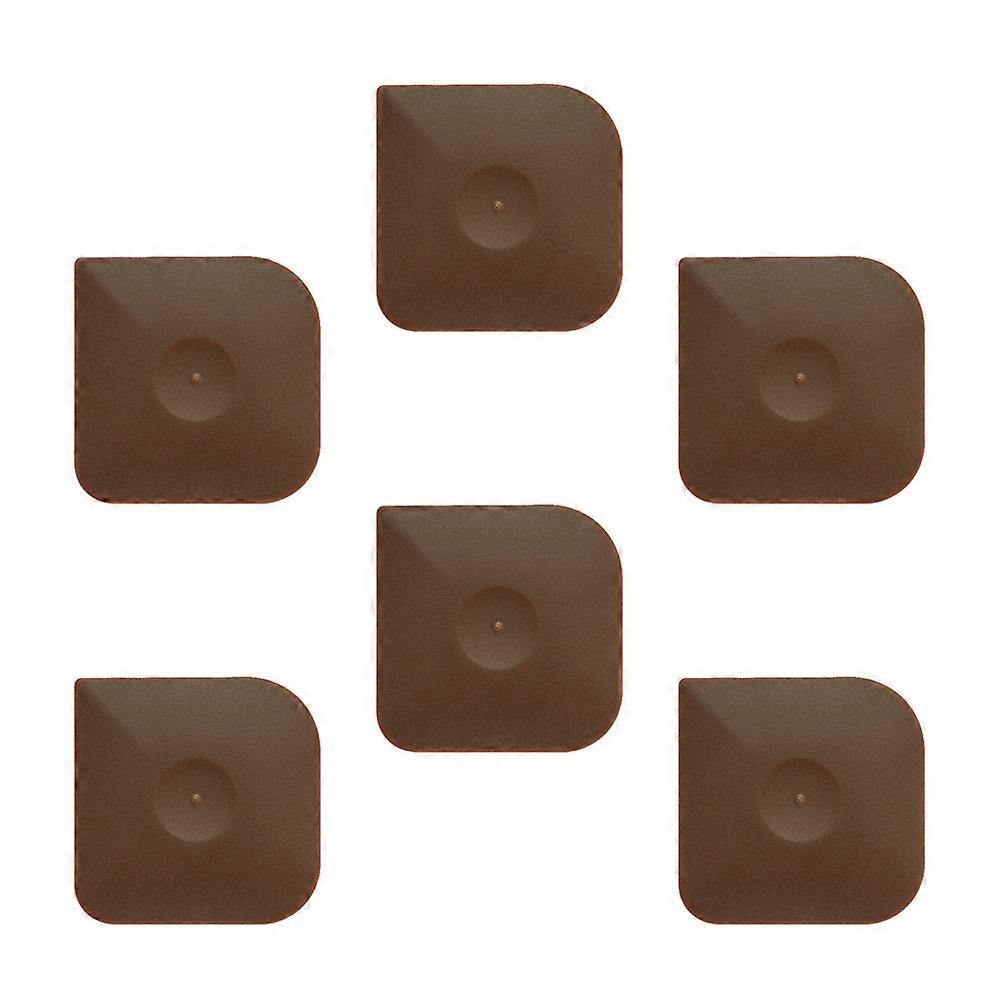 Plastic Pan Durable Pot Scrapers for Kitchen Use 6Pcs Brown