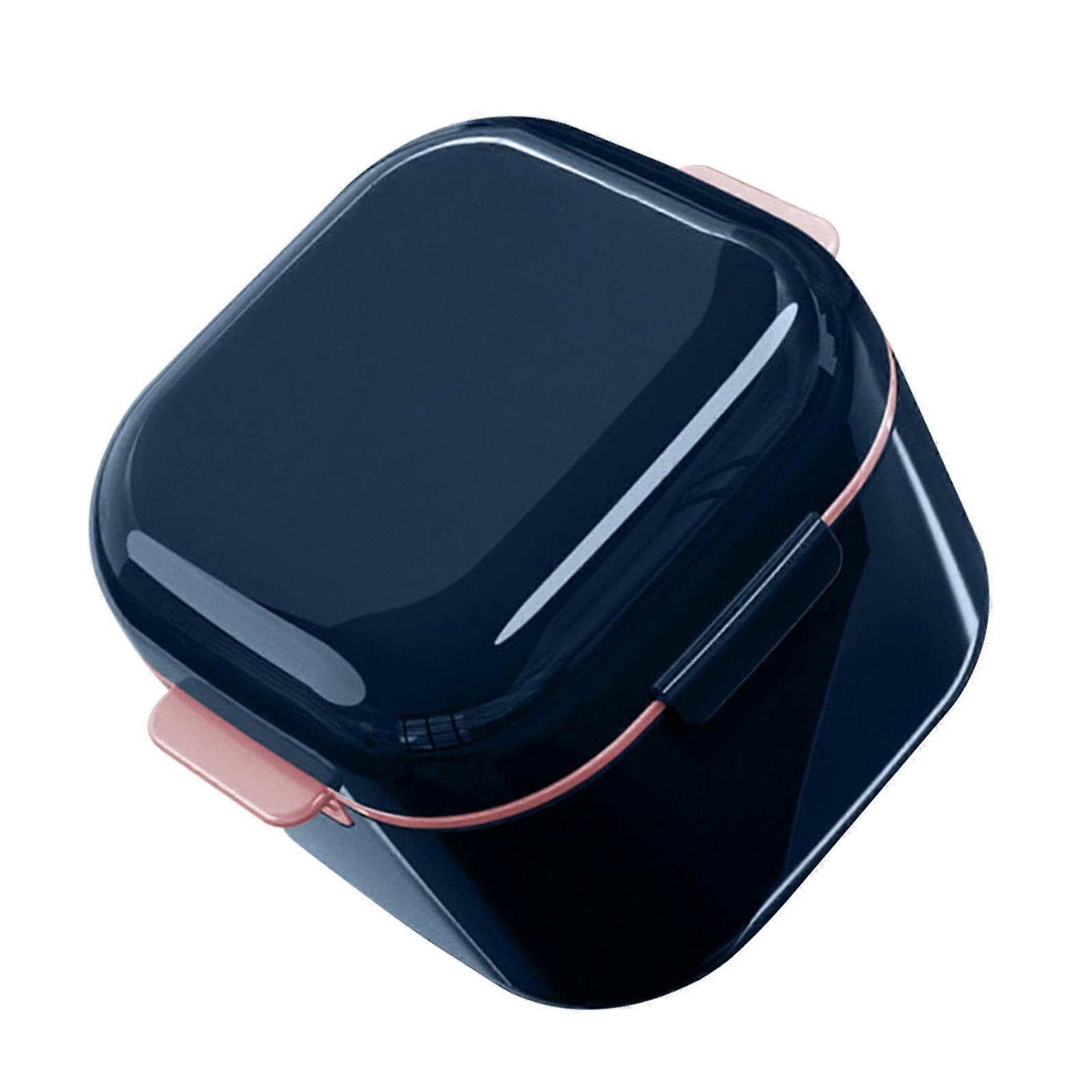 Tooth Retainer Case Case for Storage 1 Portable Dark Blue Box