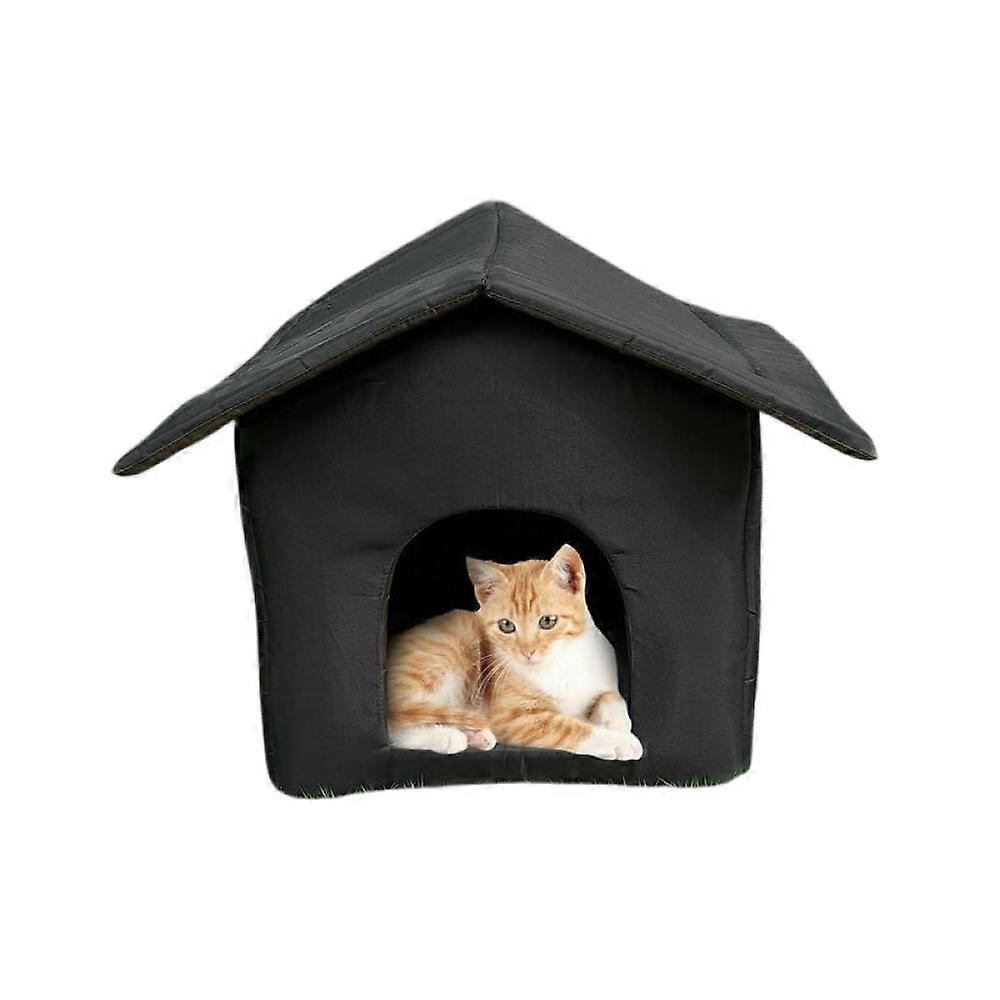Weatherproof Foldable Cat House for Balcony Use