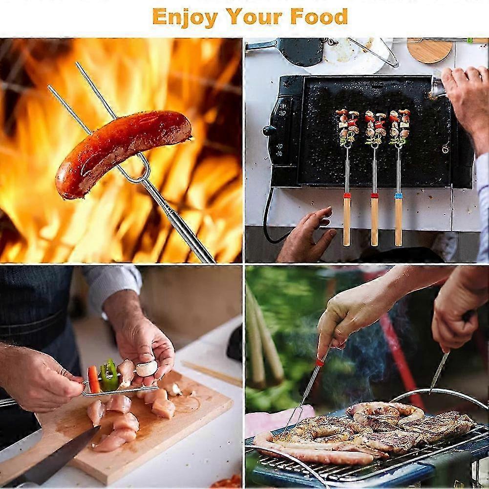 32Inch Telescopic Fire Pit Roasting Sticks