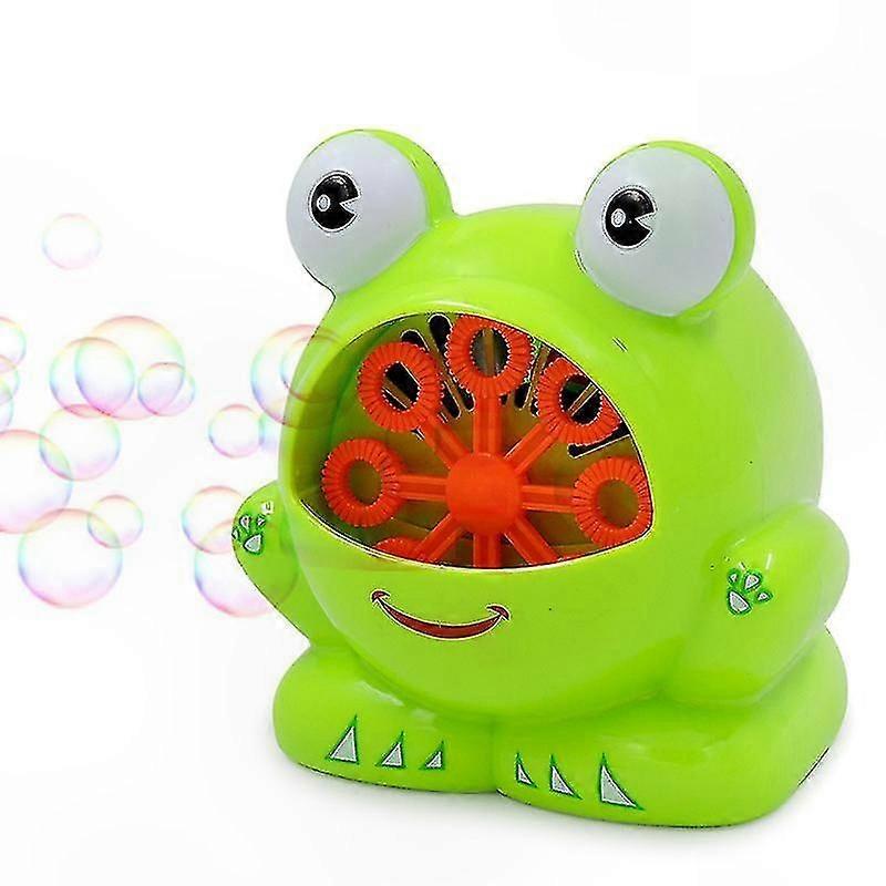 Automatic Bubble Machine Toy with Cute Frog Design for Endless Fun