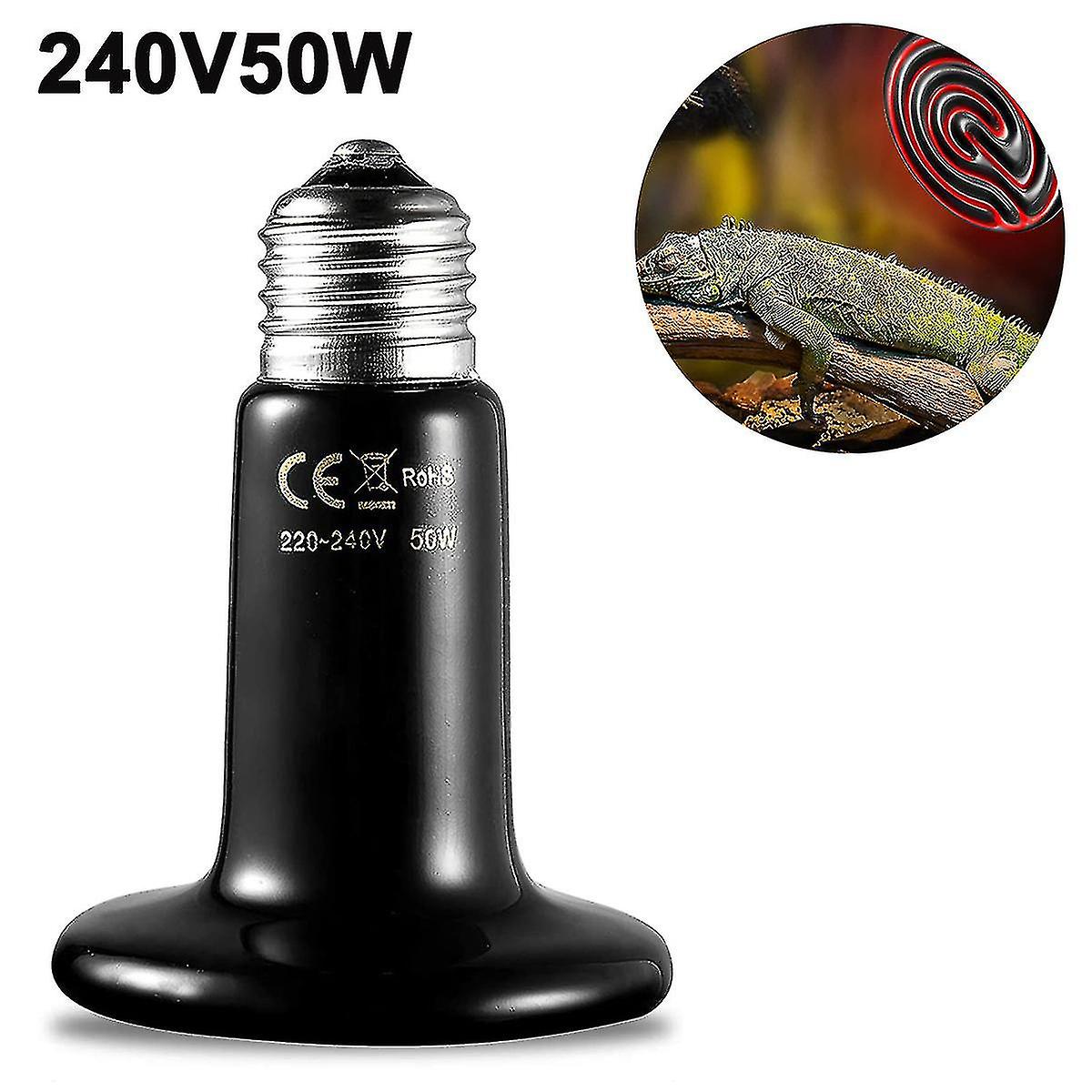 Ceramic Heat Lamp Bulb Infrared Reptile Heat Emitter Heater Lamps Bulbs Compatible With Pet Brooder Co