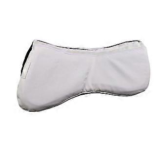 Equestrians Saddles Shock Pad for Horse Riding with Contoured ABS Support, Pressure Distribution, and Added Cushioning  White