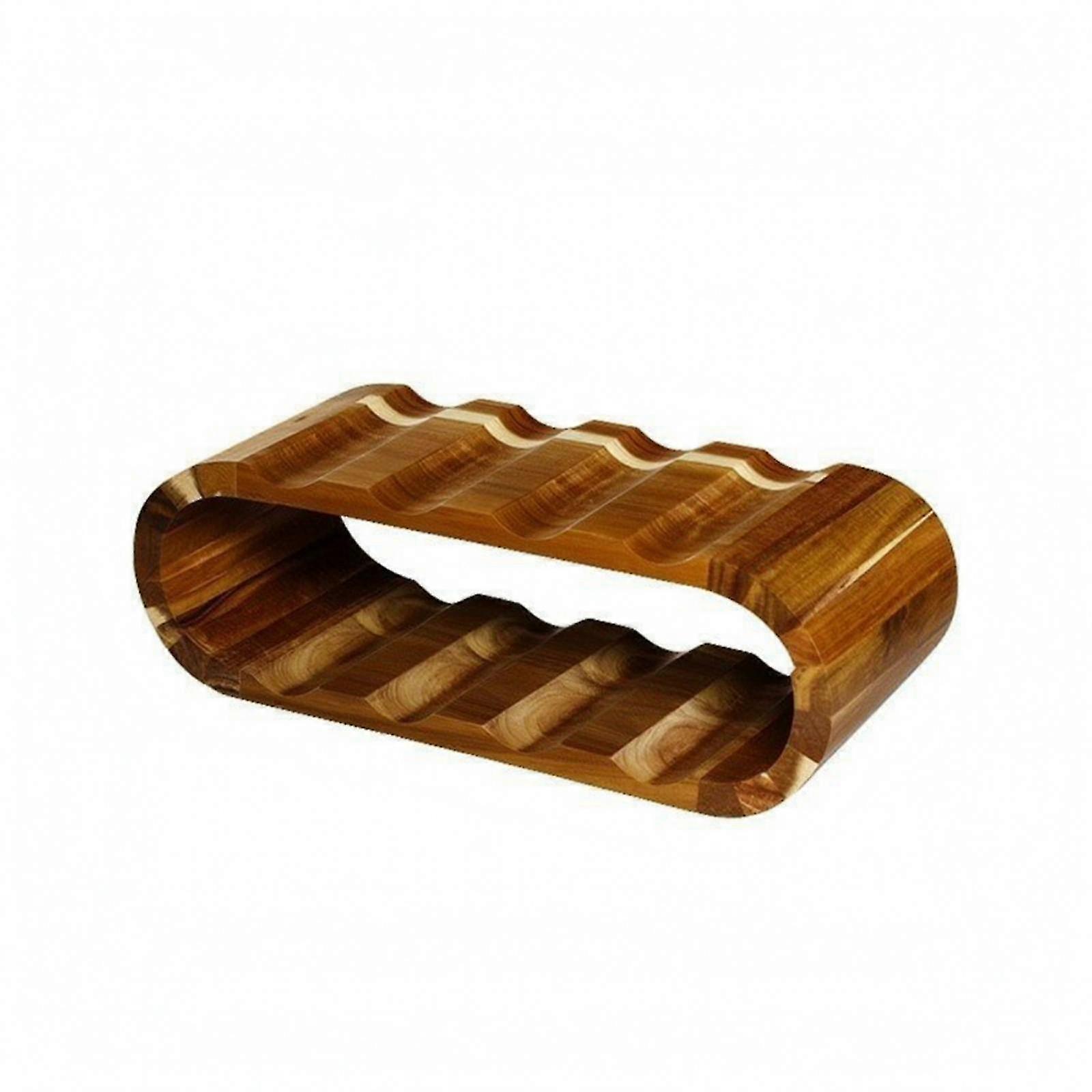 Solid Acacia Wood Wine Rack