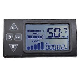 UUSI KUUMA varastossa - 36V 48V S861 litiumparistolla varustettu LCD-nestekidenäyttöinen sähköajoneuvon maastopyörän skootterin nopeusmittari