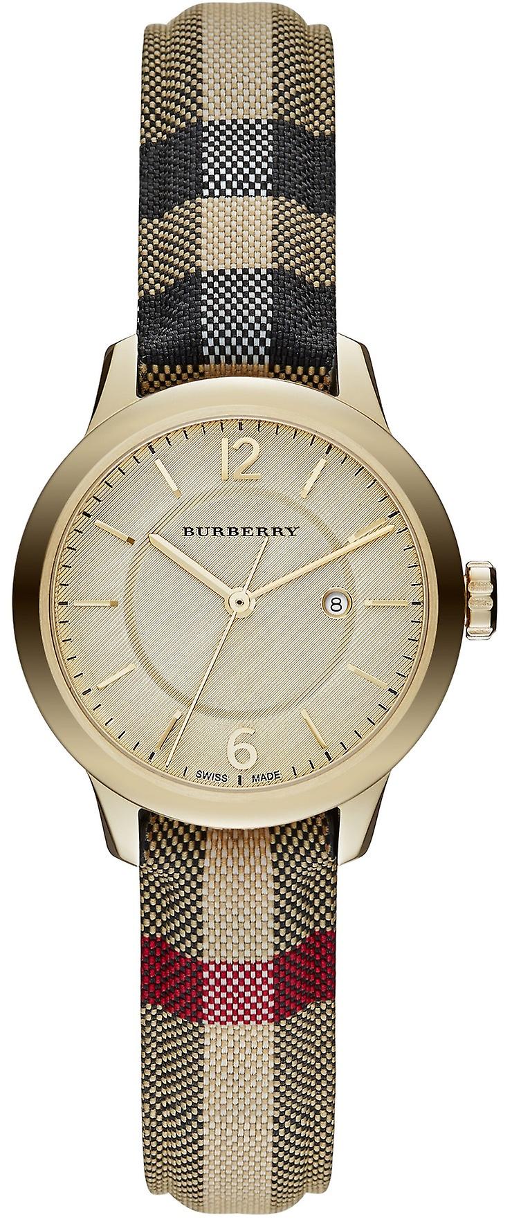 Burberry the new round Quartz Analog Woman Watch with Bu10104 Cowskin Bracelet