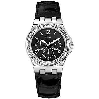 Guess Varis Quartz analoge vrouw horloge met Cowskin armband W13090L1