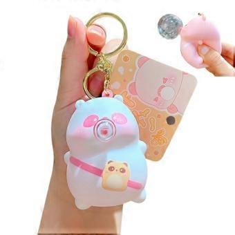 Weicher PVC-Blasen-Popper-Schlüsselanhänger, 6,2 x 5 cm, lustiges Quetschspielzeug, Dekompression-Anhänger für Erwachsene, Schüler und als Geschenk für Feiertage.