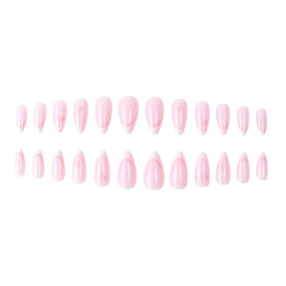 Fresh Pink Artificial Nails Sweet & Charming Reusable False Nails