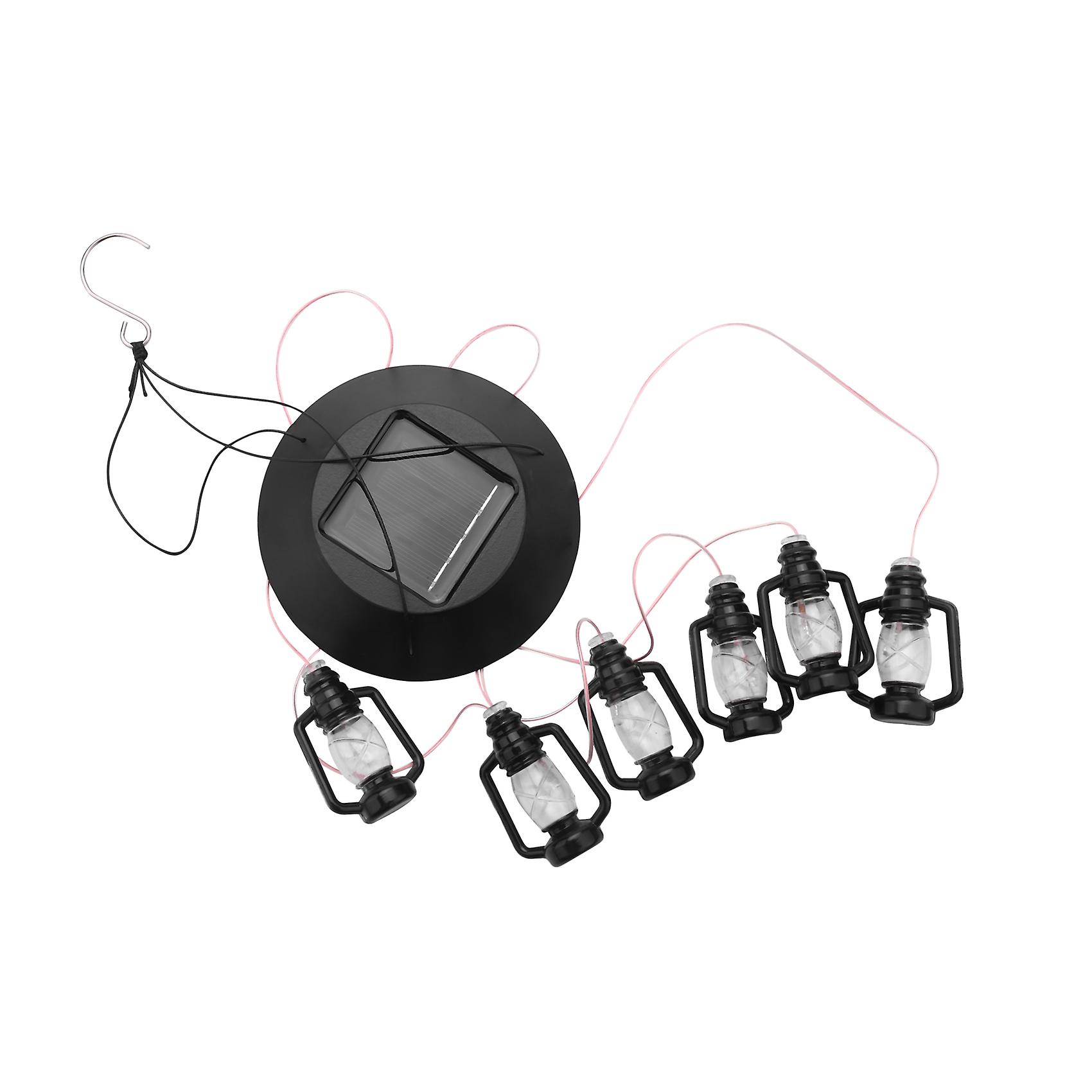 Changing Solar Powered Lanterns Wind Chime Wind Mobile LED Light, Spiral Spinner Windchime Portable