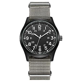 Veeki herenhorloge, mode geweven band quartzhorloge heren grote digitale eenvoudige sporthorloge
