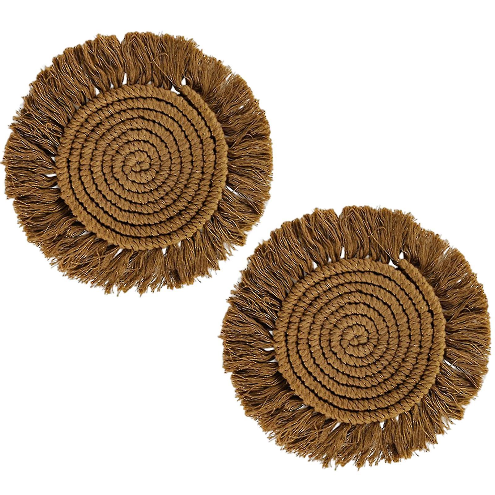 Scandinavian Hand-woven Insulation Mat Soft And Durable Materials For Desktop