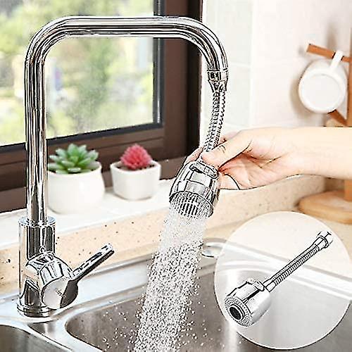 Water Saving Filter Nozzle,360 Degree Movable Kitchen Faucet Head,2 Modes Adjustable Shower Head Filter Sprayer(silver)