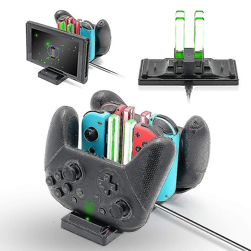 Typ-c Ladestation für Switch Joy-Con Switch Pro Controller mit LED-Eingabeaufforderung