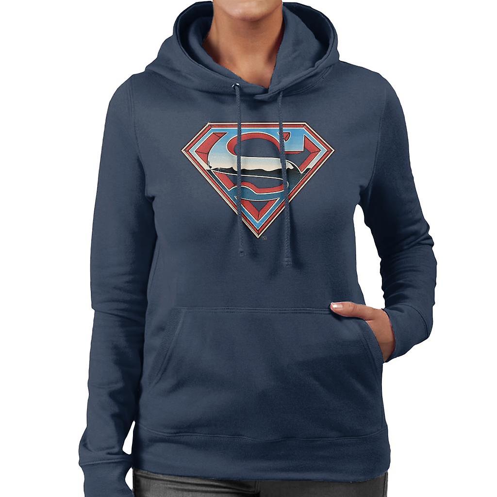 Superman Sparkling Logo Women's Hooded Sweatshirt