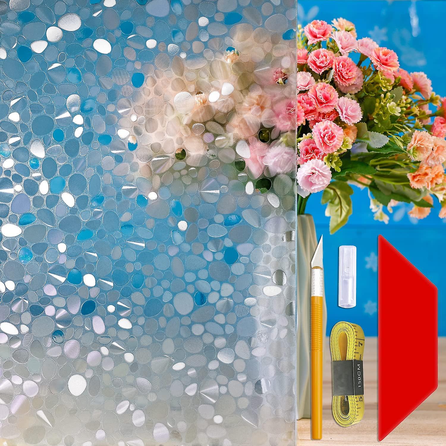 Window Film with Installation Tool，Electrostatic Window Film, Privacy